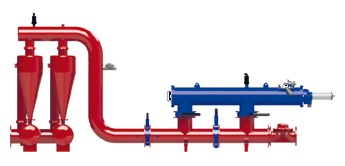 Autoflush automatic horizontal screen filter sample