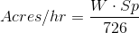 Traveling Sprinkler equation