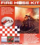 Excalibur Lightweight M Class Fire Hose Kit with nozzle and fittings