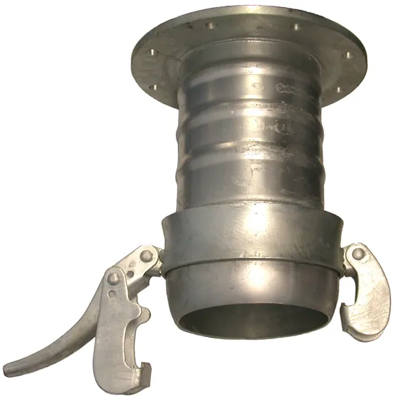 Female 2" Bauer Type Galvanised Steel Lever Lock Male Closure Ring or Set 